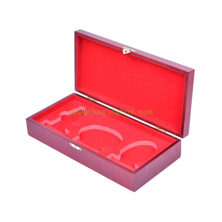 Money Letter Saving Collection Collecting Acrylic Challenge Coins Piano Lacquer Wooden Coin Box