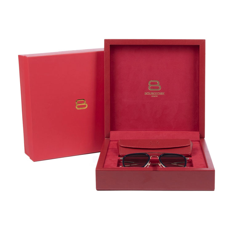 Newly Design Leather Sunglasses Set Gift Box