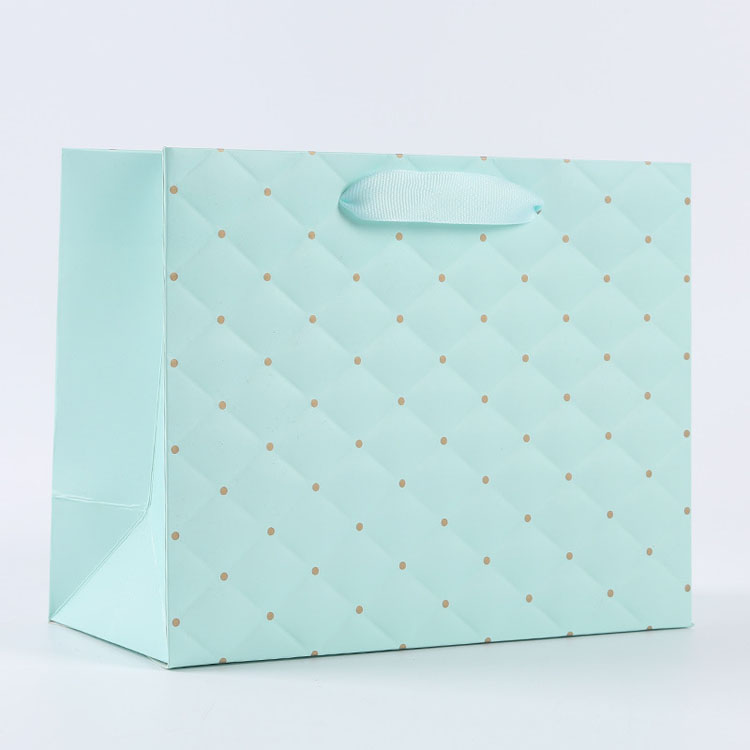 specialty paper embossed ribbon paper bag