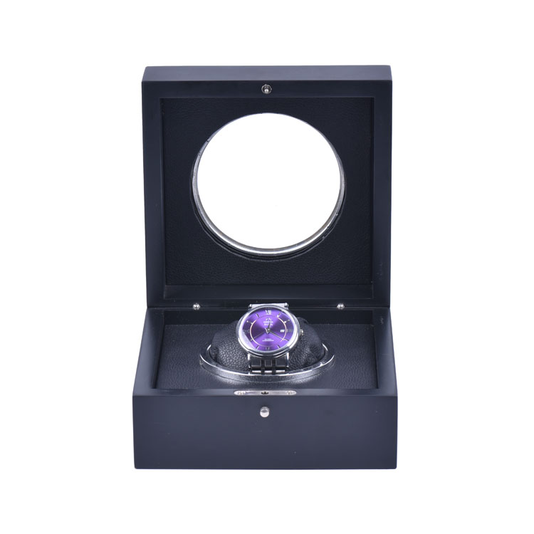 High Grade Fashion Unique Handmade Square Personalized Watch Box With Window Wood Packing Box