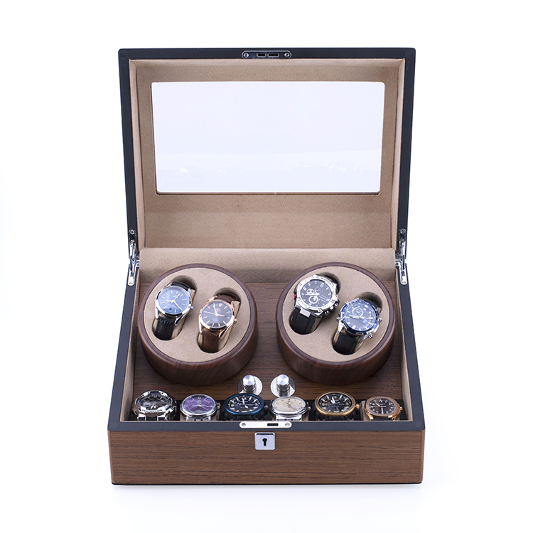 Luxury Automatic Safe Watches Rotate Winder Boxes For Display