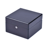Wooden Box Factory Customized High End Custom Logo Black Safe Lock Watch Packing Box With Key