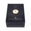Noble And Elegant Black High Glossy Piano Lacquer Wooden Wooden Design 50ml Luxury Custom Gifts Perfume Package Box