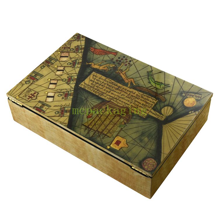 KSA Jeddah season Quality Luxury Laser engrave Wooden Chocolate Packaging Box