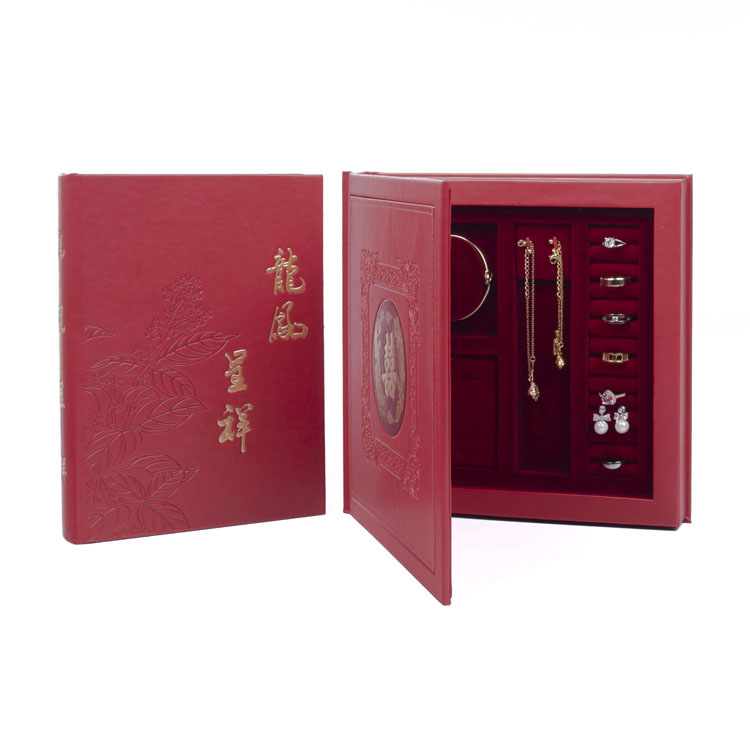 Gemstone Gradient Color Rigid Handle Travel Wedding Jewelry Commemorative Packaging Box