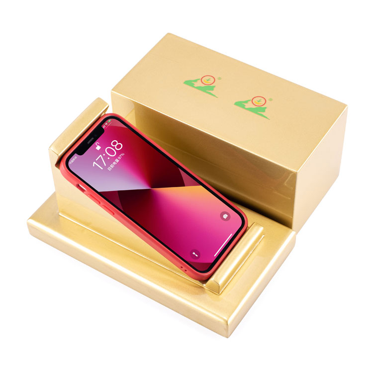 Glossy Golden Luxury Display Perfume Wood Box