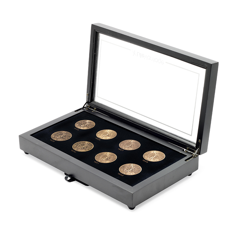 Golden Protective Set Note Vending Snack Slot Souvenir Supplies Piano Lacquer Wooden Coin Box