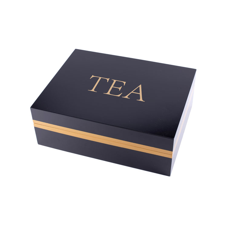 Luxury Custom Made Wooden Tea Box White Tea Wood Box Wooden Tea Bag Box