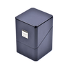 Cube Black Piano Paint Oblique Cover 45 Degree Corner Wooden Perfume Packaging Box Custom Made
