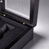 Custom Black Rigid Perfume Gift Box with Acrylic Window, Luxury Fragrance Bottle Packaging Box for Brand Perfume