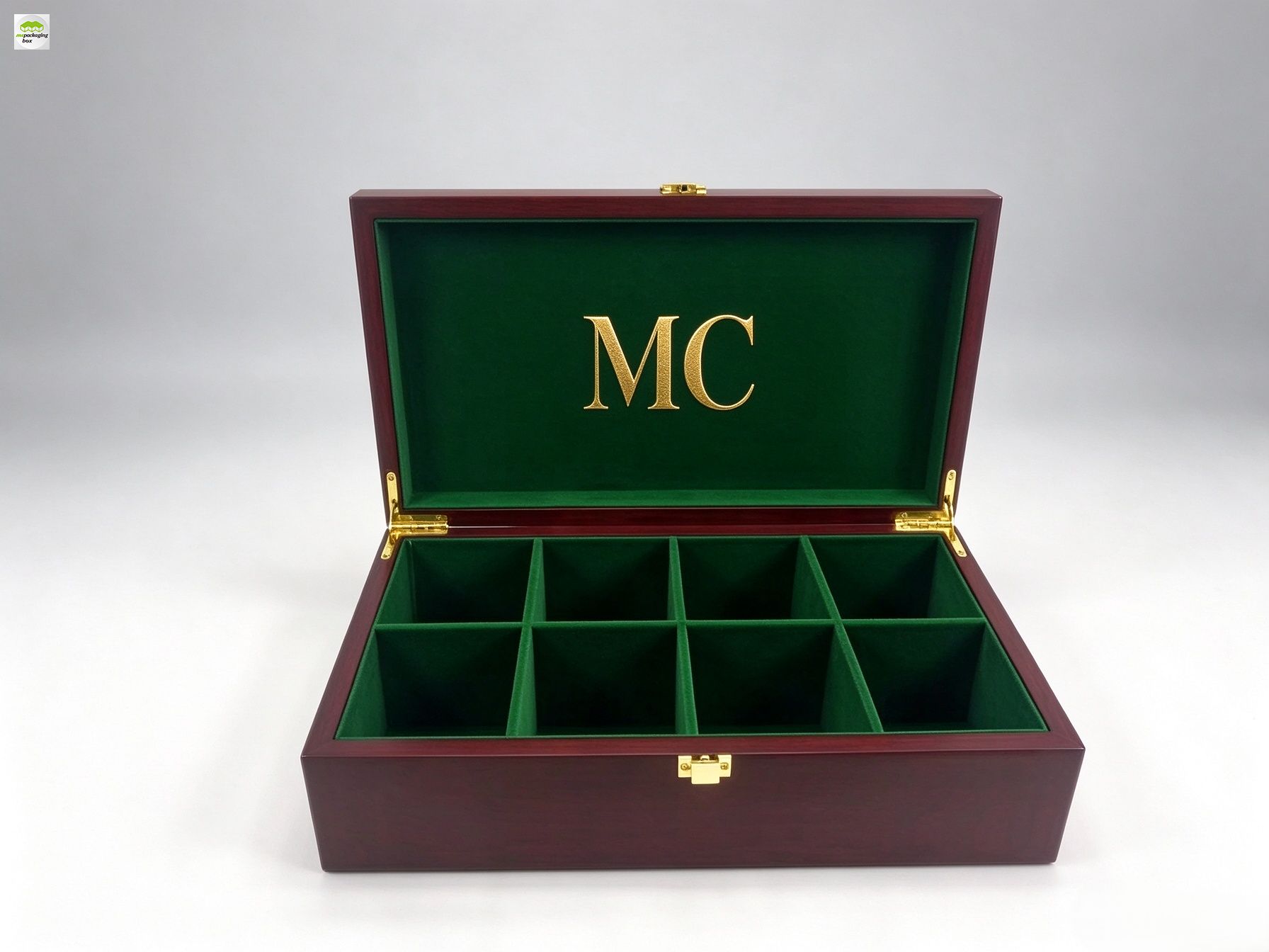 Luxury Wooden Tea Storage Box, Custom Logo Tea Gift Box