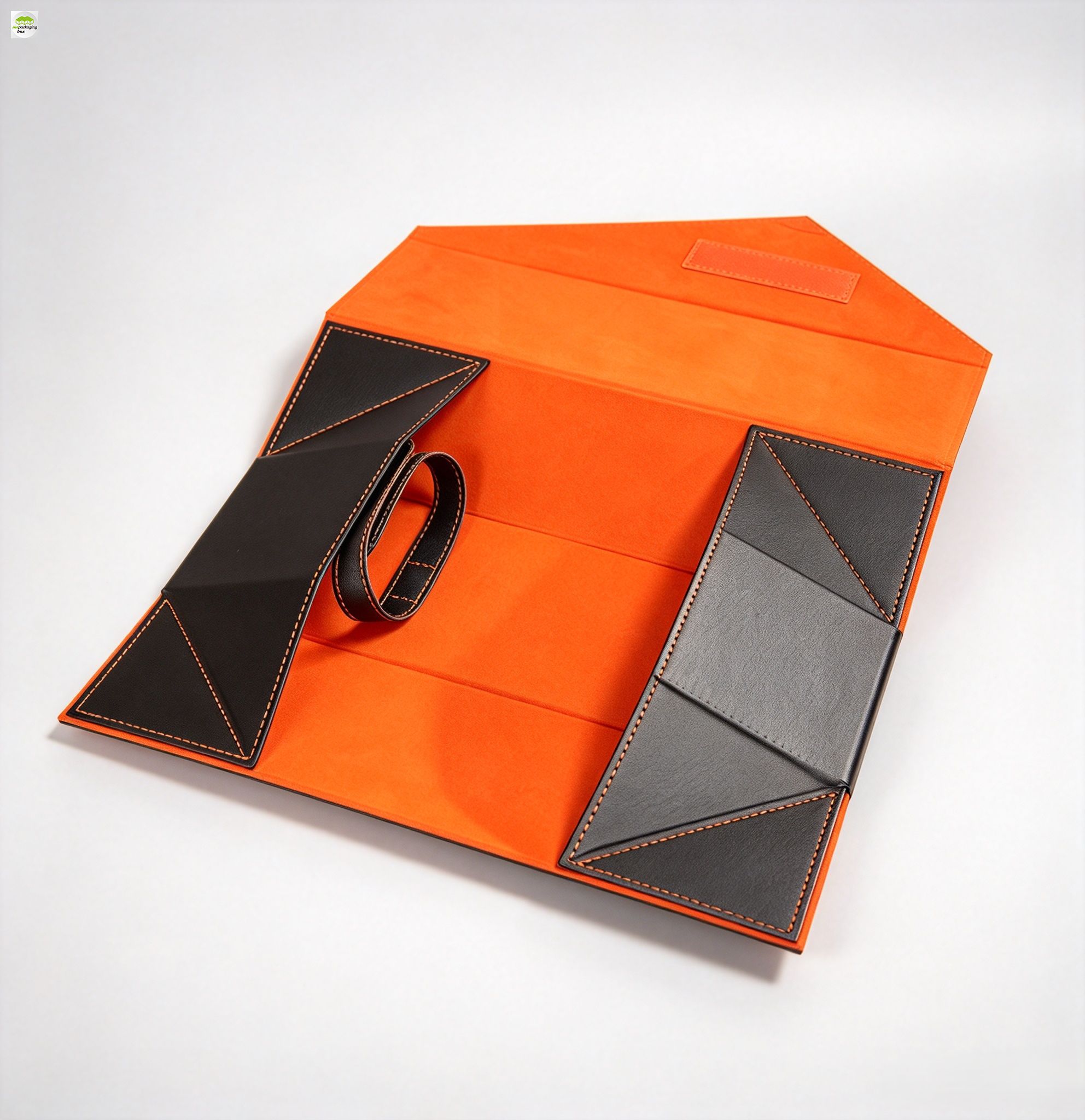 Custom Folding PU Leather Wine Gift Box, Luxury Leather Wine Packaging Box