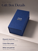 Custom Navy Blue Magnetic Flip Gift Box with Matching Paper Bag, Cajas Personalizadas